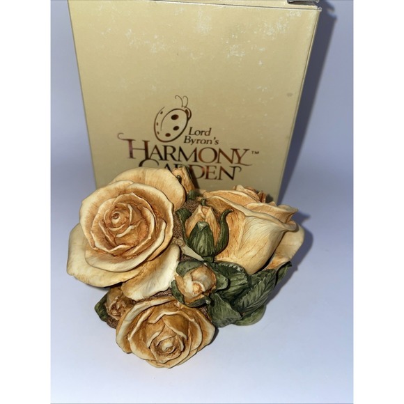 Harmony Kingdom Other - Harmony Kingdom~ Limited Edition~ DOUBLE YELLOW ROSE Numbered & Signed